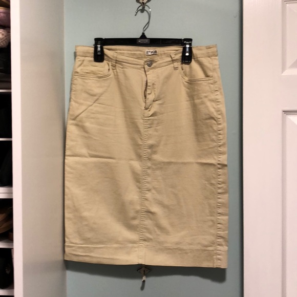 jade mackenzie colored denim skirts